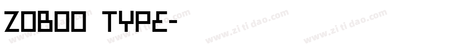 Zoboo Type字体转换
